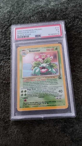 Pokémon Venusaur Black Star Promo Holo #13 PSA 5 2000 English