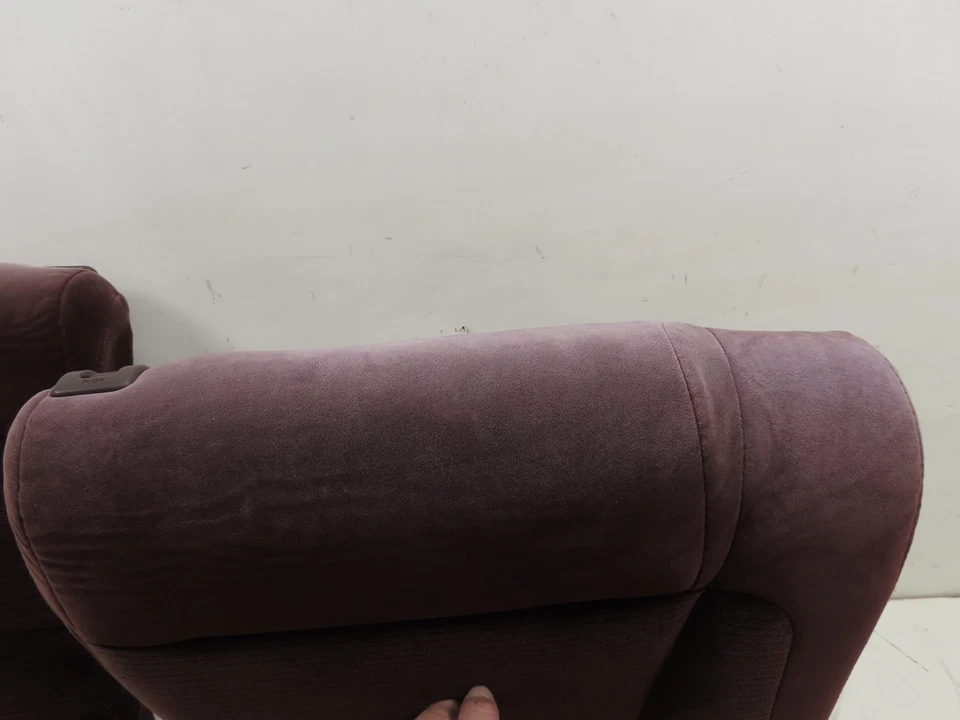 Cojín de asiento 87 Toyota Supra MK3 #1303, respaldo trasero, tela granate Foto 4 de 4