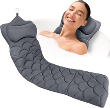 Full Body Bath Pillow,Thick Bathtub Cushion with Laundry Bag,Bath Pillow
