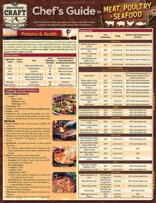 Chef's Guide to Meat, Poultry & Seafood ~ Kathleen Grathwol ~  9781423241768