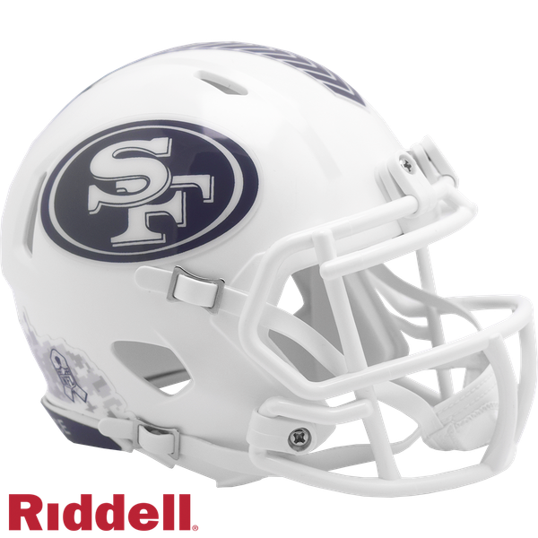 San Francisco 49Ers Nfl Riddell 2024 Salute To Service Speed Mini Helm-image