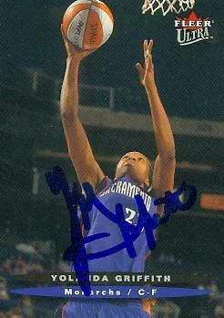 Yolanda Griffith autographed Basketball Card (Sacramento) 2003 Fleer Ultra #18