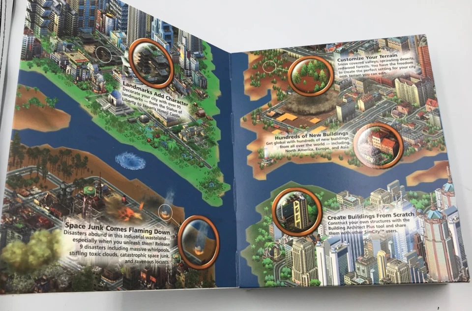 SEALED Sim City 3000 Unlimited | BIG BOX PC CD ROM | FACTORY SEALED - Image 3 of 4