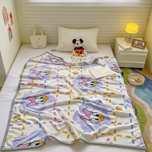 Disney Throw Blanket Stitch Kid Thickened Milk Velvet Blanket Pooh Lunch Blanket - Picture 8 of 28