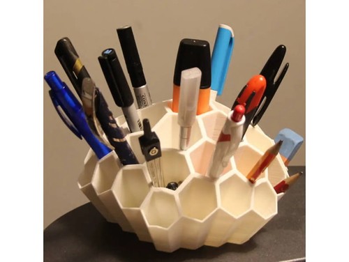 Honeycomb Pen Desk Organizer - Picture 1 of 5