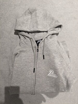 Mens Pursue Fitness Zipper Hoodie Jumper Small Black Gym Grey UK