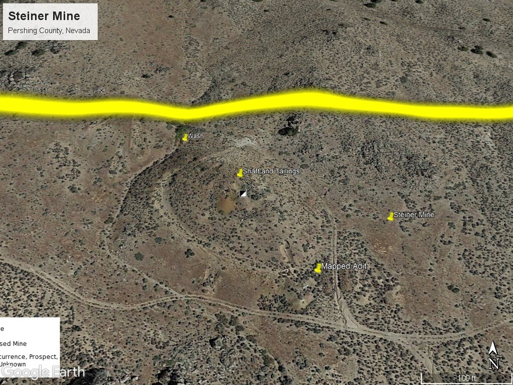 Steiner Mine near Lovelock Nevada Silver Gold Mining Claim with Big