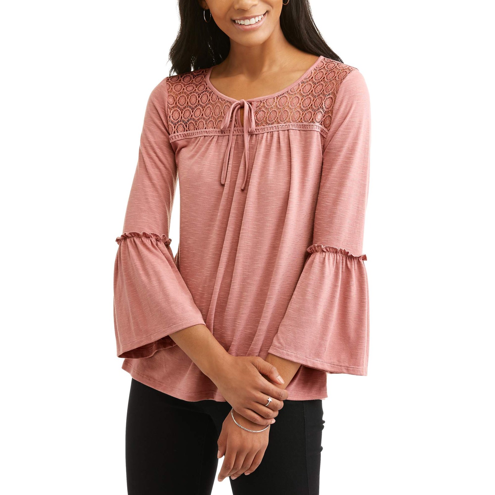 tie front peasant top