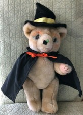 STUFFED 12" HALLOWEEN WITCH BEAR