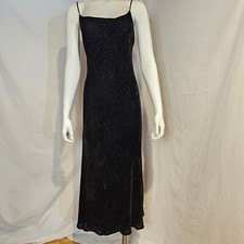 Victoria's Secret Slip Silk Blend Nightgown Maxi Dress Large Reptile Velvet