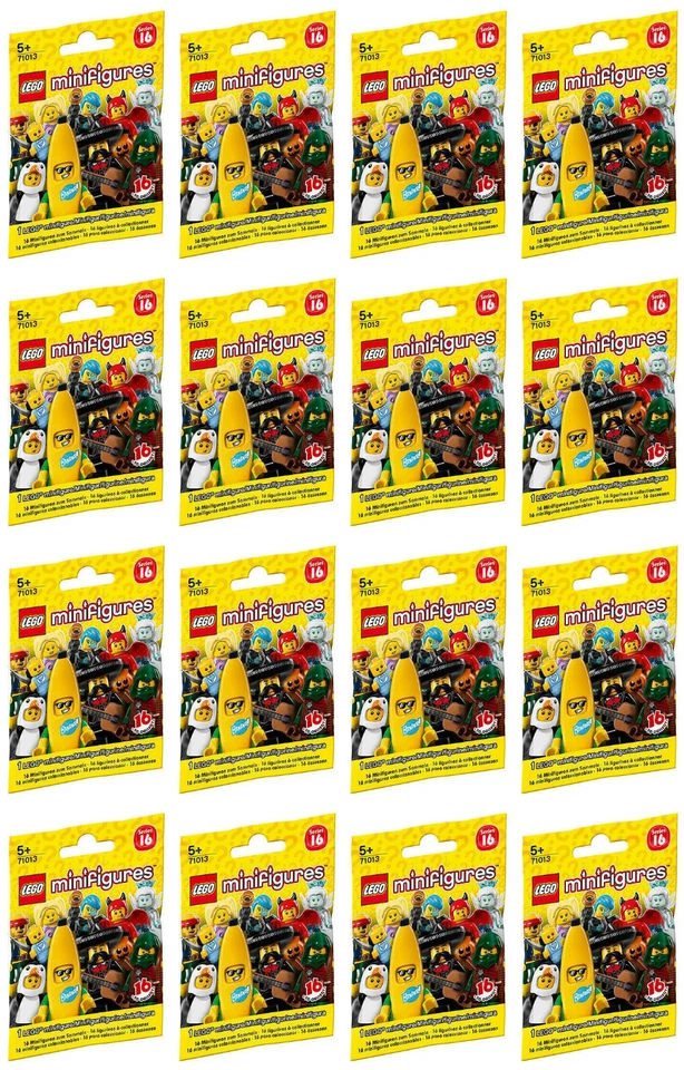 Complete Set of (16) Lego Series 16 Minifigures 71013 New Factory Sealed 2016 - Image 2 of 4