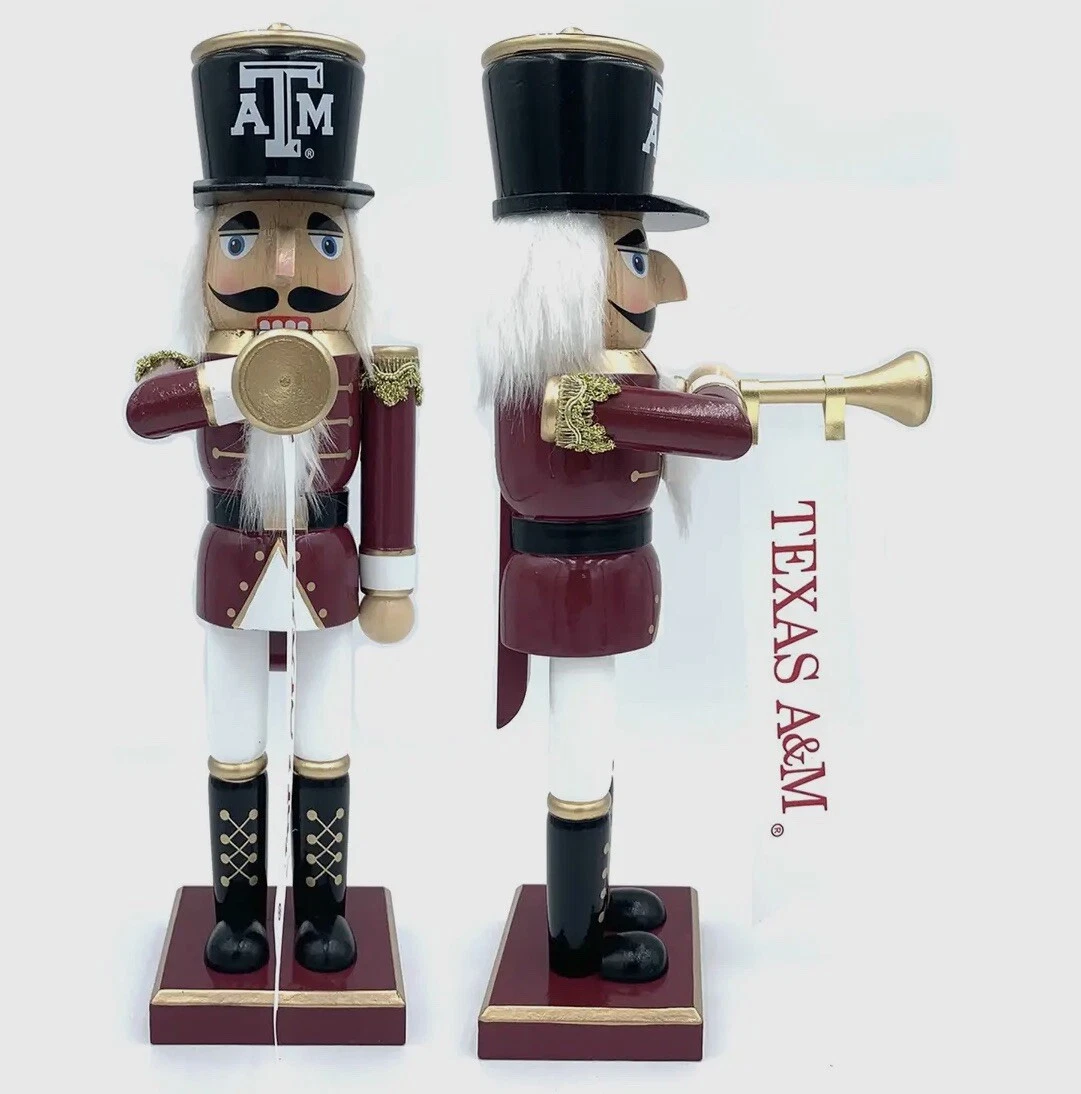 Santa's Workshop 14" Texas A&M Aggie Bugler With Banner Nutcracker NIB