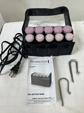 Remington Compact Hot Rollers Set of 10 Ceramic Travel Hair H1015 Tested READ