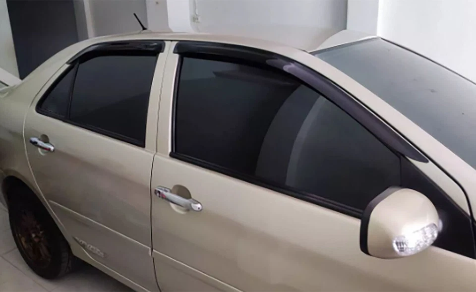 4 Door Visor Rain Guard For Toyota Vios Yaris Sedan XP40 2003 2004 2005 2006 - Image 2 of 4
