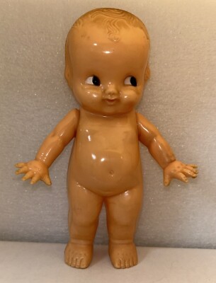 Vintage 1950's Irwin Celluloid Hard Plastic Kewpie 6'' Doll