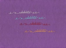 CELEBRATE with swirls die cuts scrapbook cards