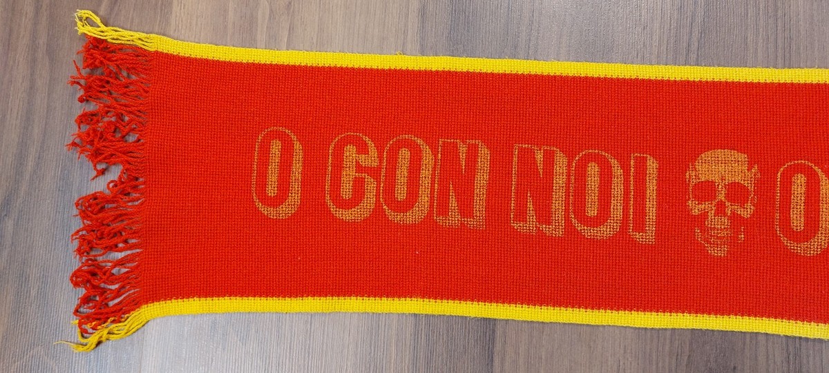 Rare old football scarf 80s ultras Roma, Curva Sud hooligans
