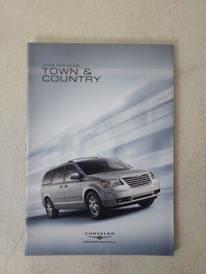 2008 Chrysler Town & Country Fold Out Car Brochure Catalog 8''x11''