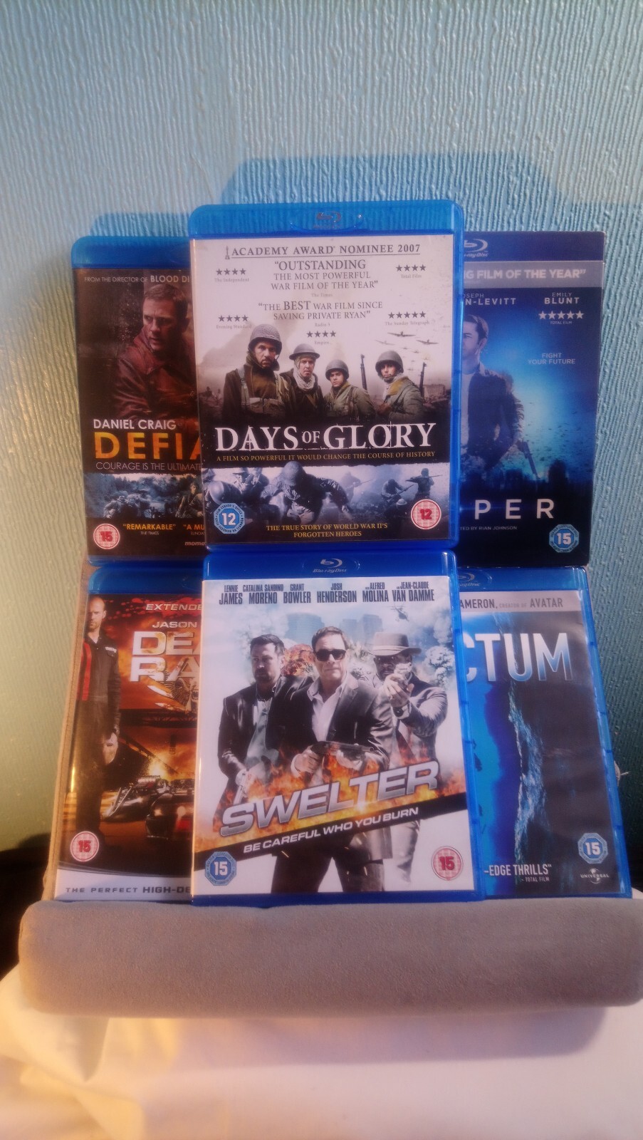 Blu Rays X6 Bundle Action Movies