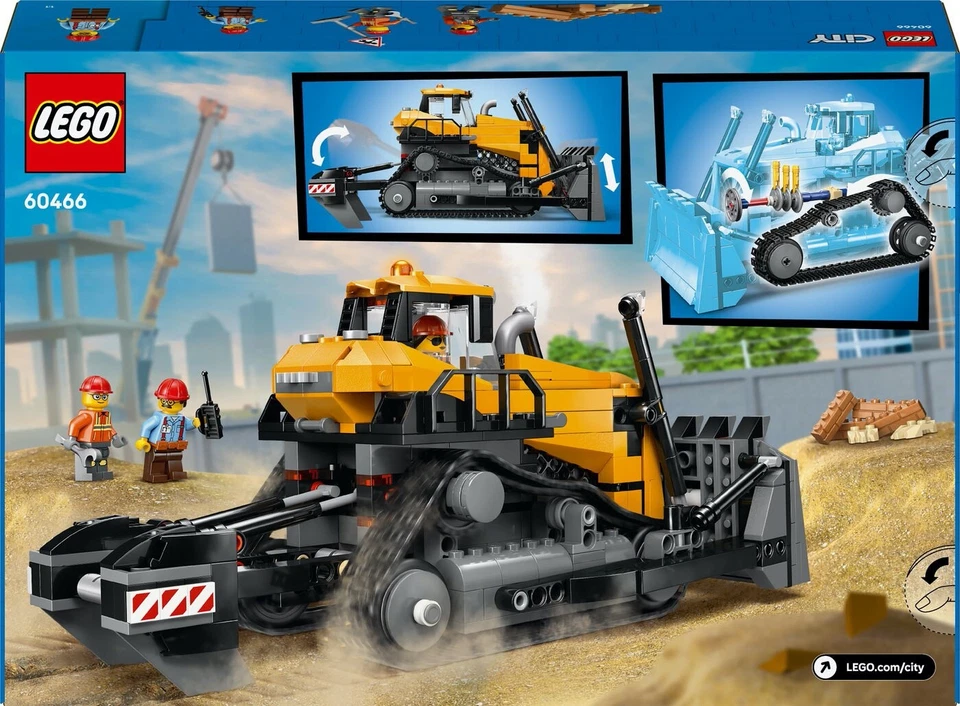 LEGO City 60466 Yellow Bulldozer 682 pcs Toy Building Kit - Image 2 of 4