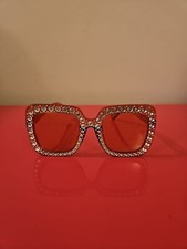 Ladies Fashion Mirrored Sunglasses Diamond Rim Glasses, Outdoor, Decorative...