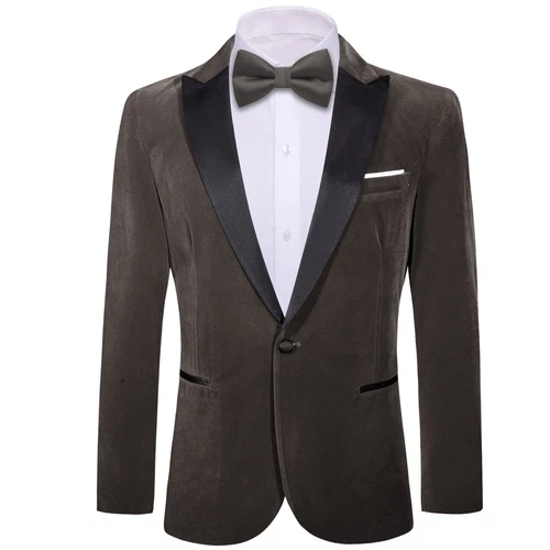 Para Hombres Floral Esmoquin Cena Chaqueta Calce Regular Chal Solapa Paisley Baile de graduación Fiesta Traje - Imagen 85 de 236