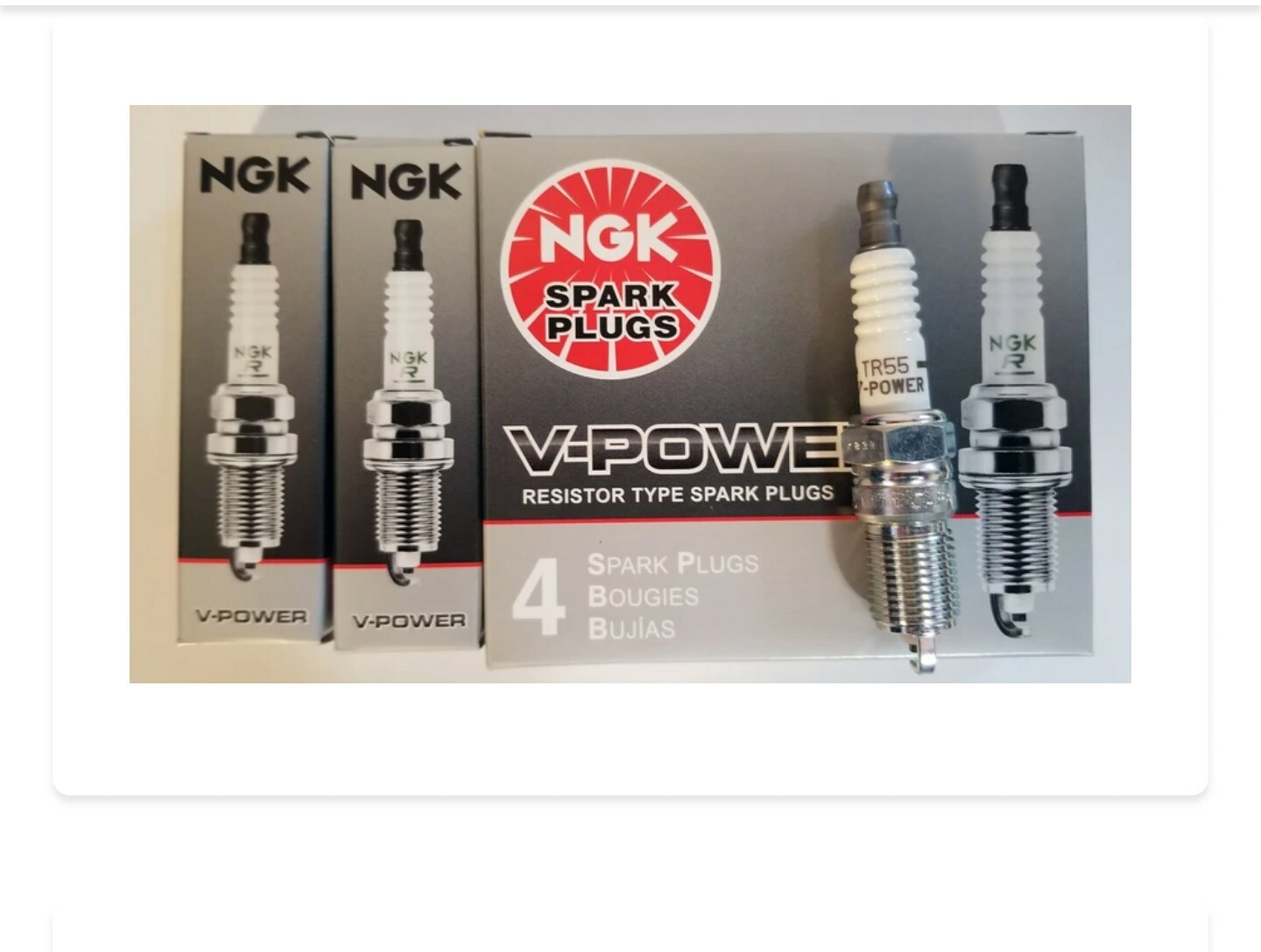 NGK V-Power Plug Spark Plugs 3951 TR55 3951 TR55 V Power Automotive Maintenance