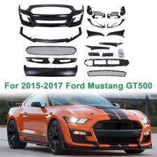 New For 2015 2016 2017 Ford Mustang GT500 Style Front Bumper Kit With Front Lip