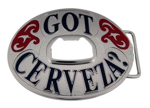 Bottle Opener Belt Buckle Men Women Metal Silver Vintage Fashion Costume Drink - Picture 16 of 53