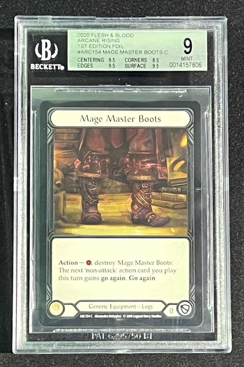 Flesh & Blood Mage Master Boots Arcane Rising 1st Edition COLD
