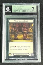 Flesh & Blood Mage Master Boots Arcane Rising 1st Edition COLD FOIL BGS 9 Mint