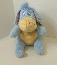 Disney Eeyore Baby Plush Winnie Pooh Friends Kids Preferred 13" Blue Hair soft