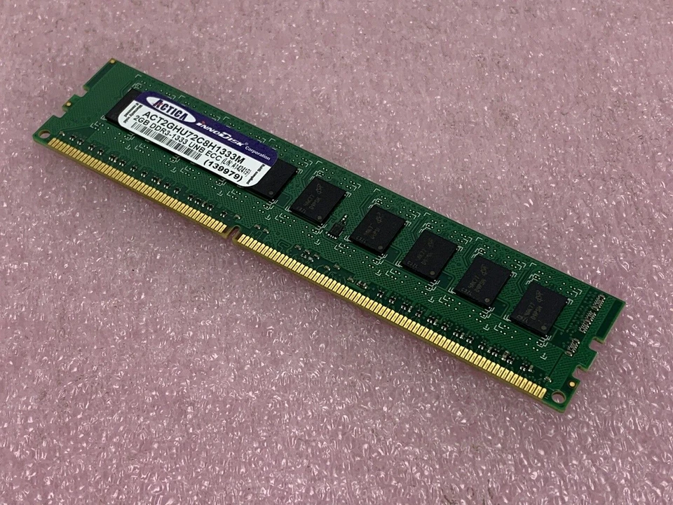 ACTICA ACT2GHU72C8H1333M 8GB Kit 4X2GB PC3-10600 DDR3-1333 CL9 ECC UNB DIMM - Image 2 of 4