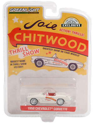 1958 Chevrolet Corvette  Chitwood Thrill Show *** Greenlight HOBBY excl 1:64
