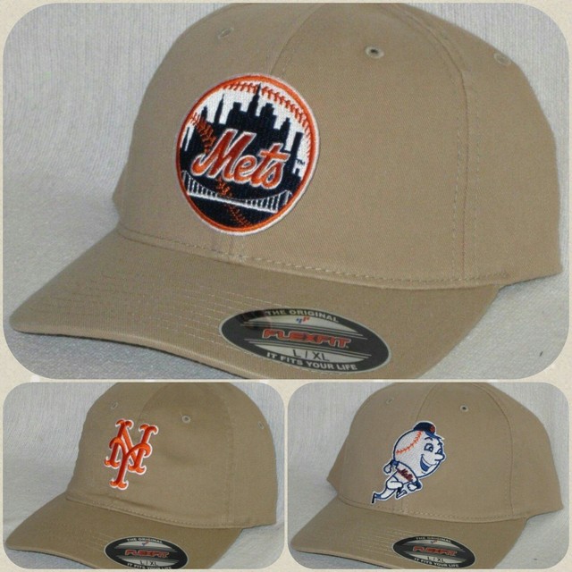 New York Mets "FLEX FIT" CAP HAT CLASSIC MLB PATCH/LOGO 3 Sizes3