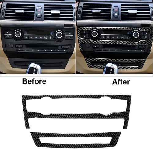 16Pcs Carbon Fiber Full Interior Kit Cover Trim For BMW X5 E70 X6 E71 ...