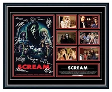 SCREAM (1996) NEVE CAMPBELL COURTENEY COX SIGNED POSTER LE FRAMED MEMORABILIA
