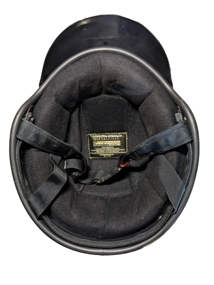 Шлем и козырек Raider Black DOT Black 1/2 Half размер XL - Изображение 3 из 4
