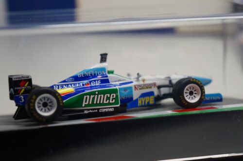 COLLEZIONE PANINI F1 - 1996 benetton b196 - JEAN ALESI - modellino scala 1/43 #128 - Foto 8 di 9