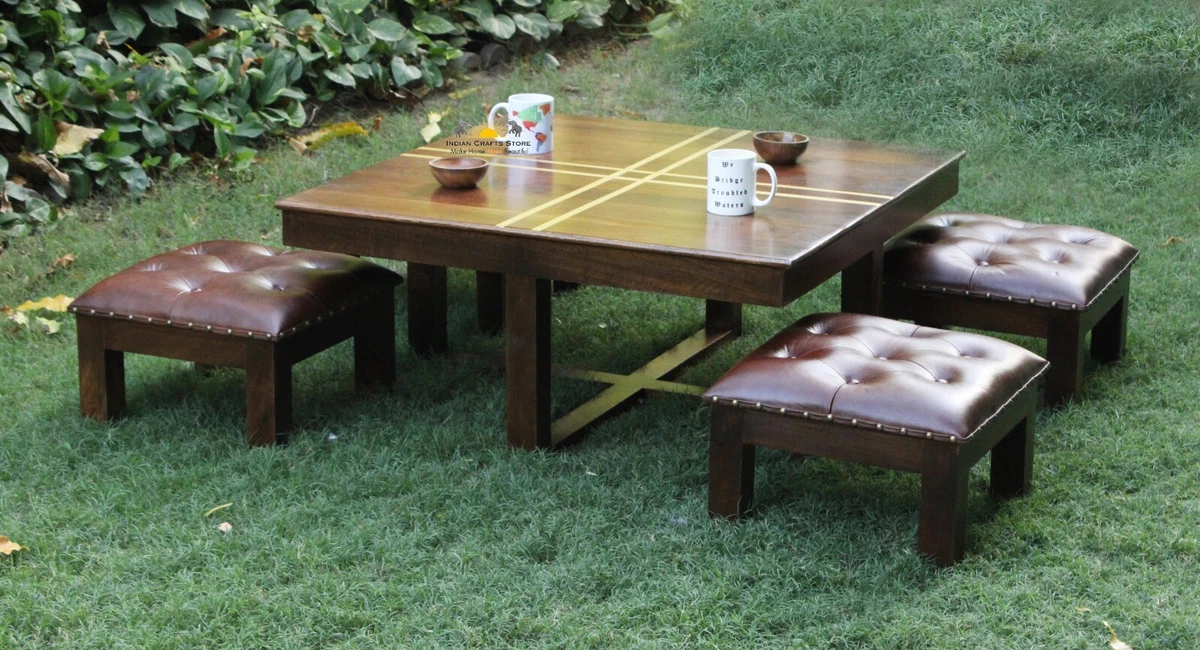 Low height online wooden table