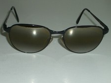 VUARNET Px REF. 040 DOUBLE GRADIENT MIRROR BROWN CRYSTAL BLACK ROUND SUNGLASSES