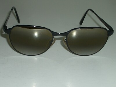 VUARNET Px  REF. 040 DOUBLE GRADIENT MIRROR BROWN CRYSTAL BLACK ROUND SUNGLASSES