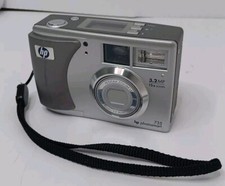 HP PhotoSmart 735 3.2MP Digital Camera - Silver For Parts Only Or Repair