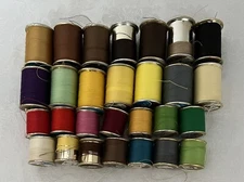 Vintage Lot of 28 Spools J&P Coats Dual Duty Plus Cotton/Polyester Thread