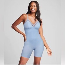 ASSETS by SPANX Women's Feminine br Shaping Mid-Thigh Bodysuit Size Small NWT