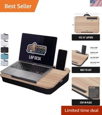 Laptop Lap Desk with Phone Holder, Pillow Cushion Desks Fit Laptops up to 15....
