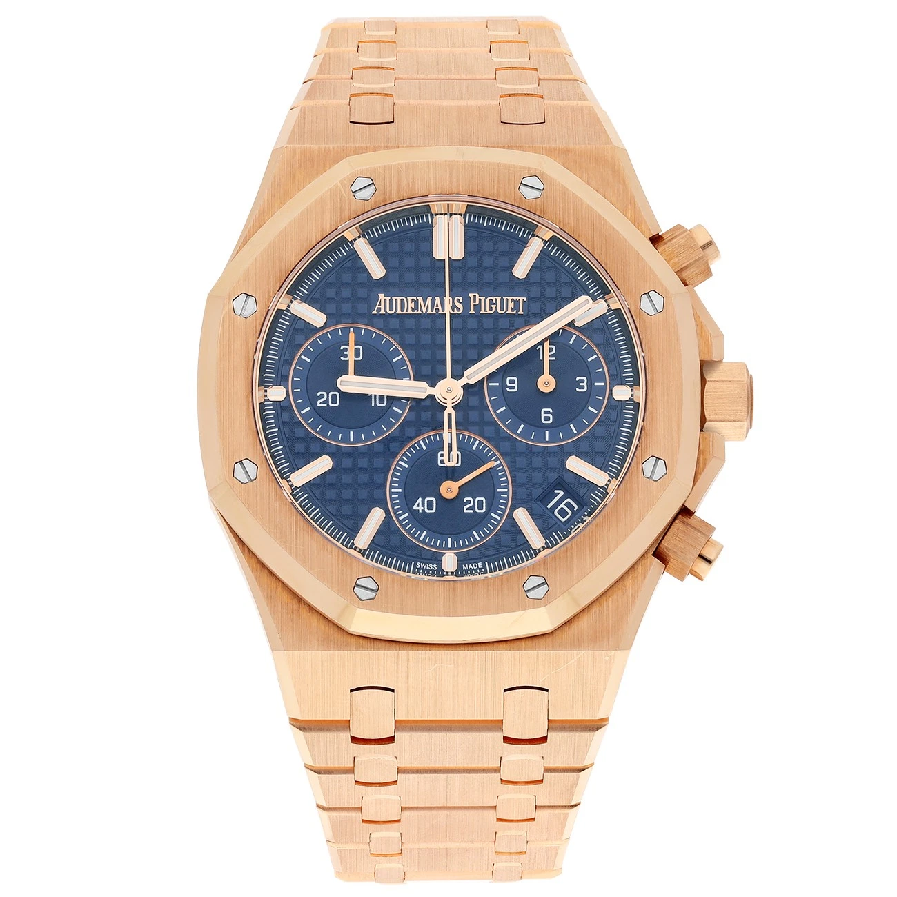 Audemars Piguet — Audemars Piguet Royal Oak 26240OR.OO.D315CR.02 Automatic Chronograph Blue Dia...