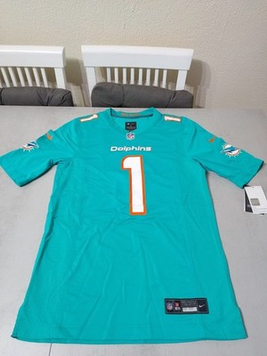 CAMISETA NIKE MODELO GAME JERSEY NFL DE LOS MIAMI DOLPHINS Nº1 TALLA S.