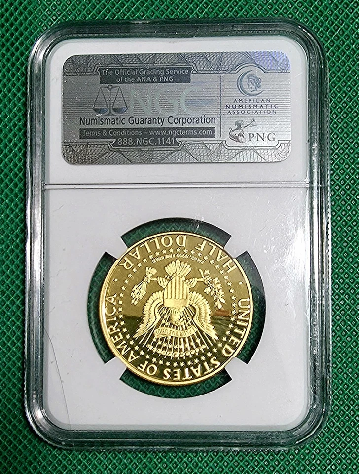 Kennedy 50th Anniversary1964-2014 W GOLD 50C HIGH RELIEF * PF70 ULTRA CAM+NGC! - Image 3 of 4