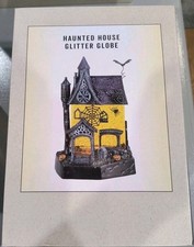 Cracker Barrel Haunted House Glitter Globe 11" Tall Halloween Decor NEW 2025
